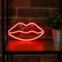 Lampara forever neon led lips red