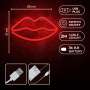 Lampara forever neon led lips red