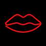 Lampara forever neon led lips red