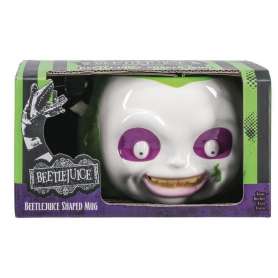 Beetlejuice shaped mug