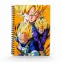 Libreta efecto 3d saiyans dragon ball