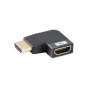 Adaptador hdmi 8k lanberg macho - hembra angulo