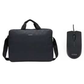 NILOX Maletín 15.6"Negro+Ratón USB 1000dpi