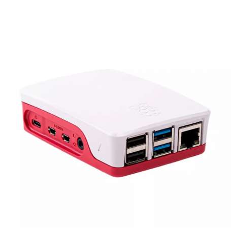 Carcasa raspberry pi 4 roja y