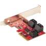 Tarjeta sata startech 6p6g - pcie - sata - card