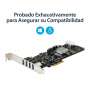 Tarjeta puertos pci express startech pexusb3s44v