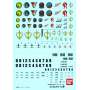 Hojas calcomania bandai hobby gundam decal