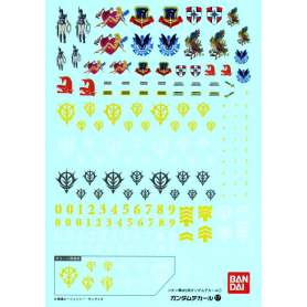 Hojas calcomania bandai hobby gundam decal