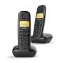 Gigaset A170 Inalámbrico DECT Duo Negro