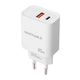 Cargador nanocable usb - c pd + usb - a