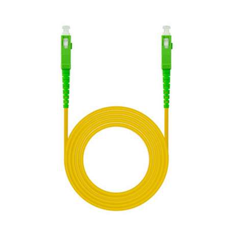 Nanocable Cable fibra SC/APC LSZH Amarillo 15m