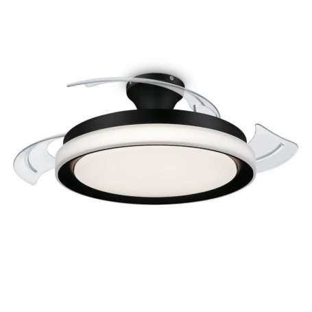 PHILIPS Ventilador techo Luz Bliss DC 28w Negro