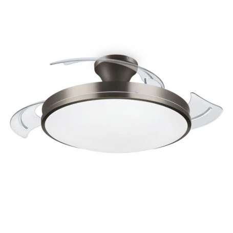 PHILIPS Ventilador techo Luz Bliss DC 28w Nickel