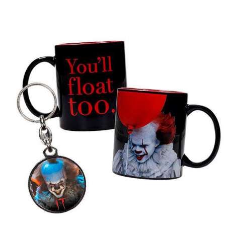 Pennywise taza + regalo llavero metalico
