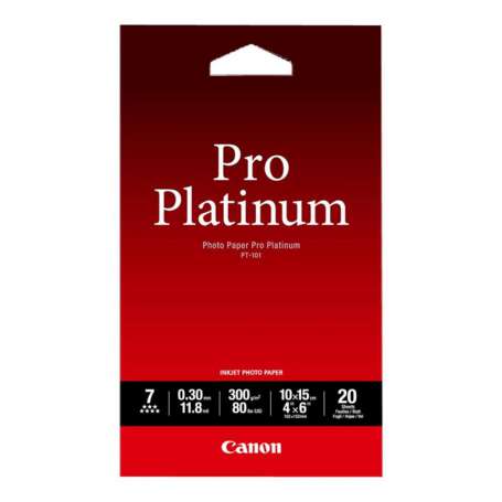 Papel fotografico canon pro platinum pt - 101