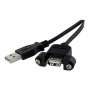 Cable usb 2.0 startech 0.30m macho - hembra