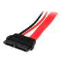 Cable sata startech 0.15m macho - hembra rojo