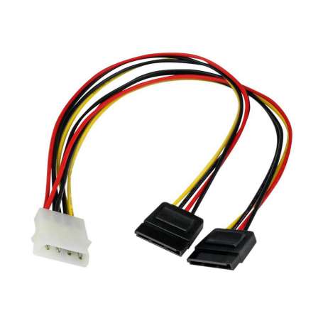 Cable lp4 a 2x sata startech
