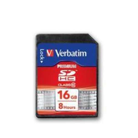 Tarjeta memoria sdhc verbatim premium 16gb