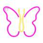 Lampara forever neon led butterfly pink