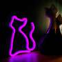 Lampara forever neon led cat pink