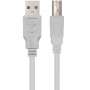 Nanocable Cable USB 2.0 A/M-B/M, Beige, 1.8 m