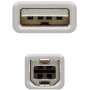 Nanocable Cable USB 2.0 A/M-B/M, Beige, 1.8 m