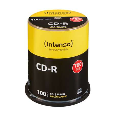 Tarrina cd - r virgenes intenso 700mb 80