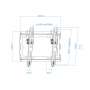 Tooq Soporte pared LP1044T-B incl pantallas 23-43"