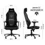Monarch silla gaming cuero talla r