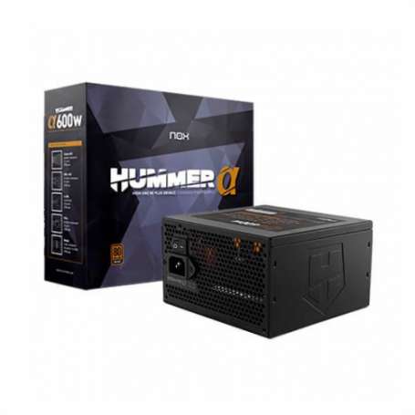 NOX Fuente Alimentación HUMMER ALPHA 600W 80+ Bro