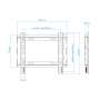 Tooq Soporte pared LP1043F-B pantallas 23"-43"