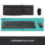 Logitech MK120 Teclado + Ratón óptico 1000dpi USB