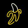 Lampara forever neon led banana white