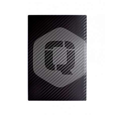 Lamina trasera personalizacion qcharx fibra carbono