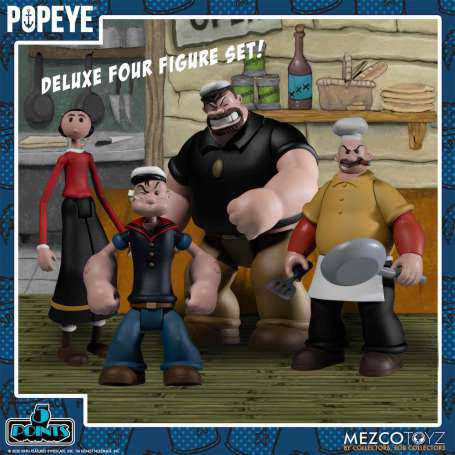 Set 4 figuras mezcotoys popeye box