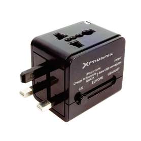 Cargador adaptador enchufe universal viaje phoenix