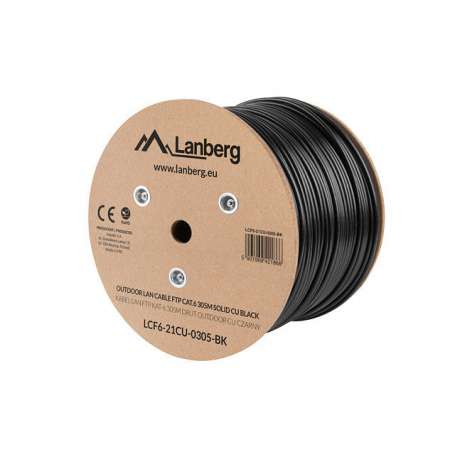 Bobina exterior lanberg cat.6 ftp rj45