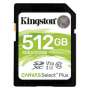 Tarjeta memoria sdxc 512gb kingston canvas