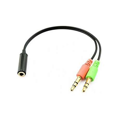Cable - adaptador bifurcador mini jack 3.5 mm