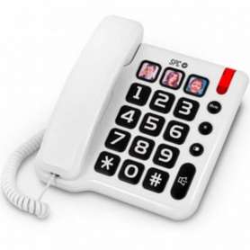 Telefono fijo spc comfort numbers blanco