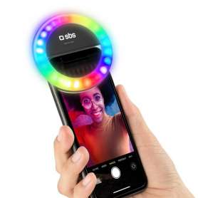 Luz led selfie sbs aro multicolor