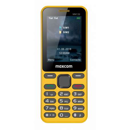 Telefono movil maxcom classic mm139 amarillo