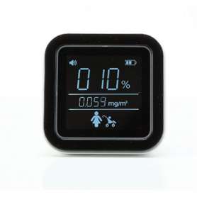 Medidor co2 leotec lcd blanco