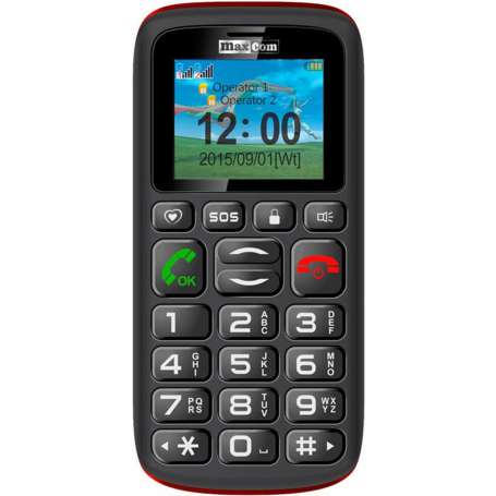 Telefono movil maxcom mm428 black red