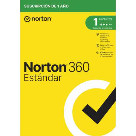 NORTON 360 Standard 10GB ES 1 us 1 dispositivo 1A