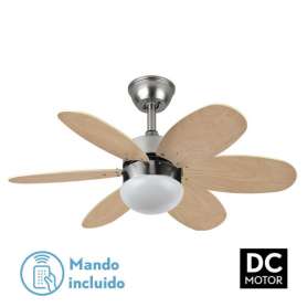 Ventilador dc alves 2xe27 niquel 6