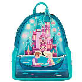 Mochila loungefly disney enredados rapunzel castillo