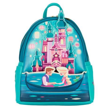Mochila loungefly disney enredados rapunzel castillo