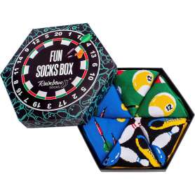 Lata calcetines rainbow socks diversión talla